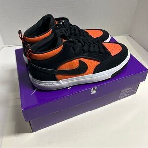 Nike Sb React Leo Baker Men’s Size Nine Orange Black